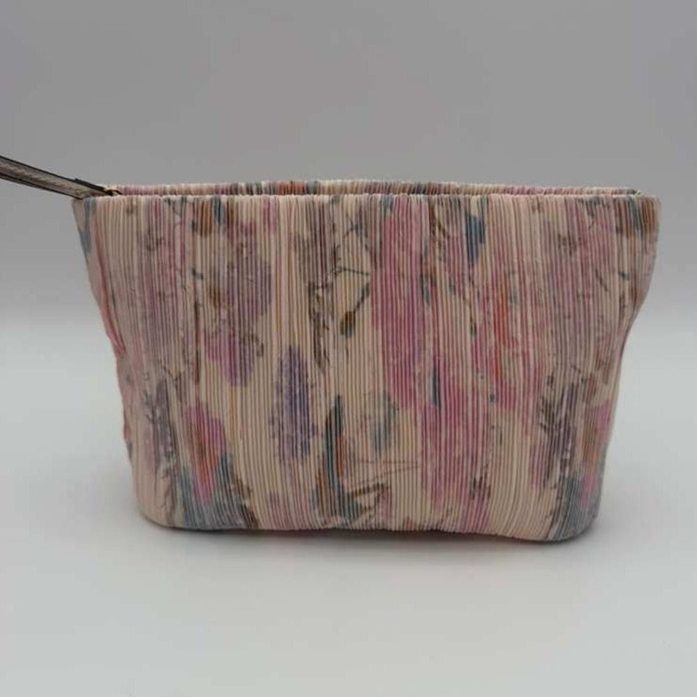 Victoria's Secret Floral Cosmetic Bag Makeup Pouch Travel Organizer Pink‎